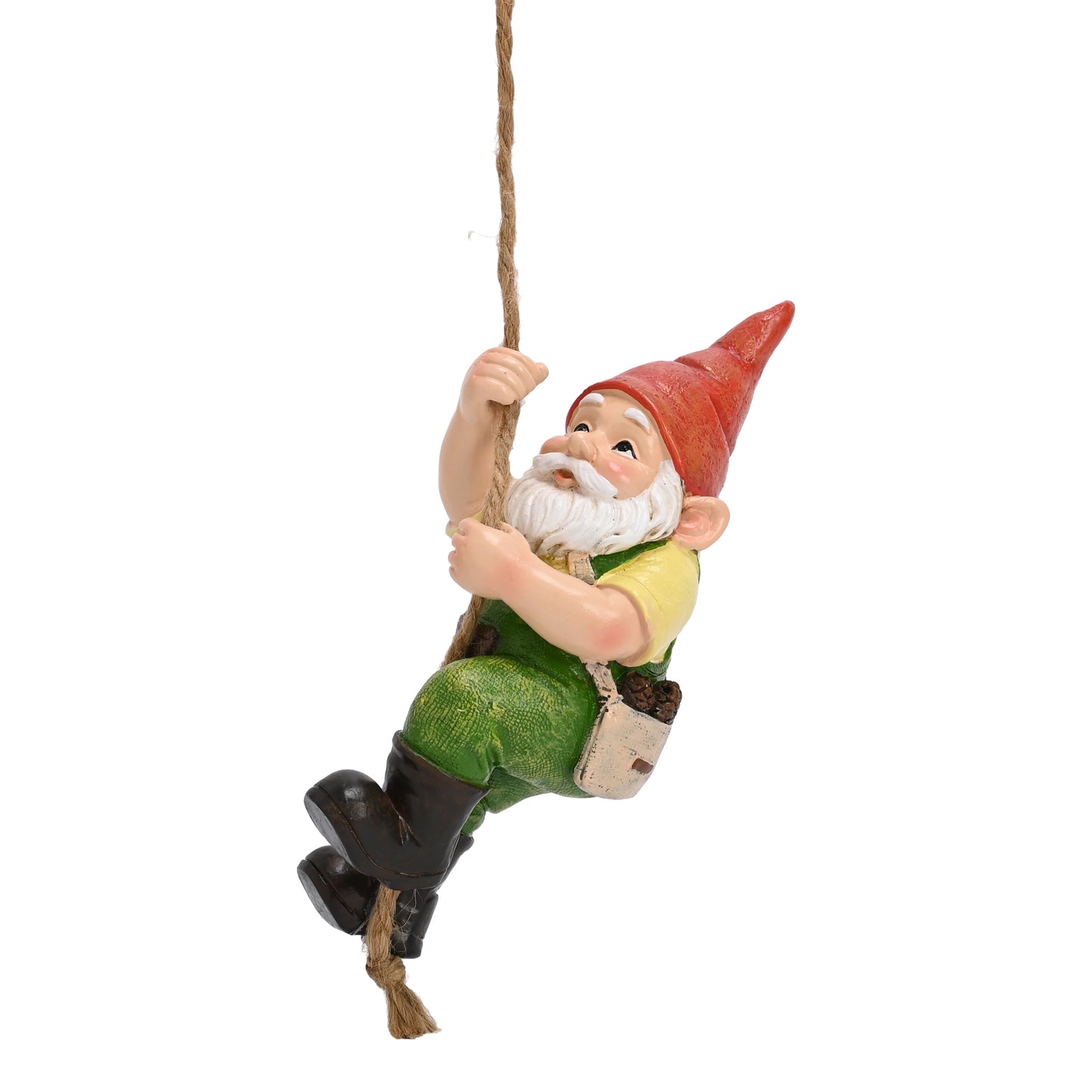 TERESA'S COLLECTIONS Garden Outdoor Decor,Hanging Gnomes Garden Decor,Climbing Gnomes Statue，Waterproof Resin Garden Statue, Garden Gift, Indoor/Outdoor,5.9"